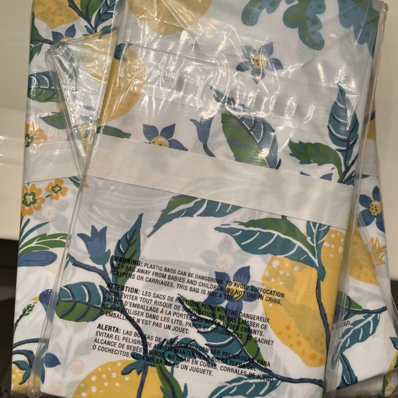 Pottery Barn Bedding Nwt Pottery Barn Capri Lemon Duvet Cover Shams